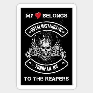 Royal Bastards MC Tonopah, NV My Heart Reapers Magnet